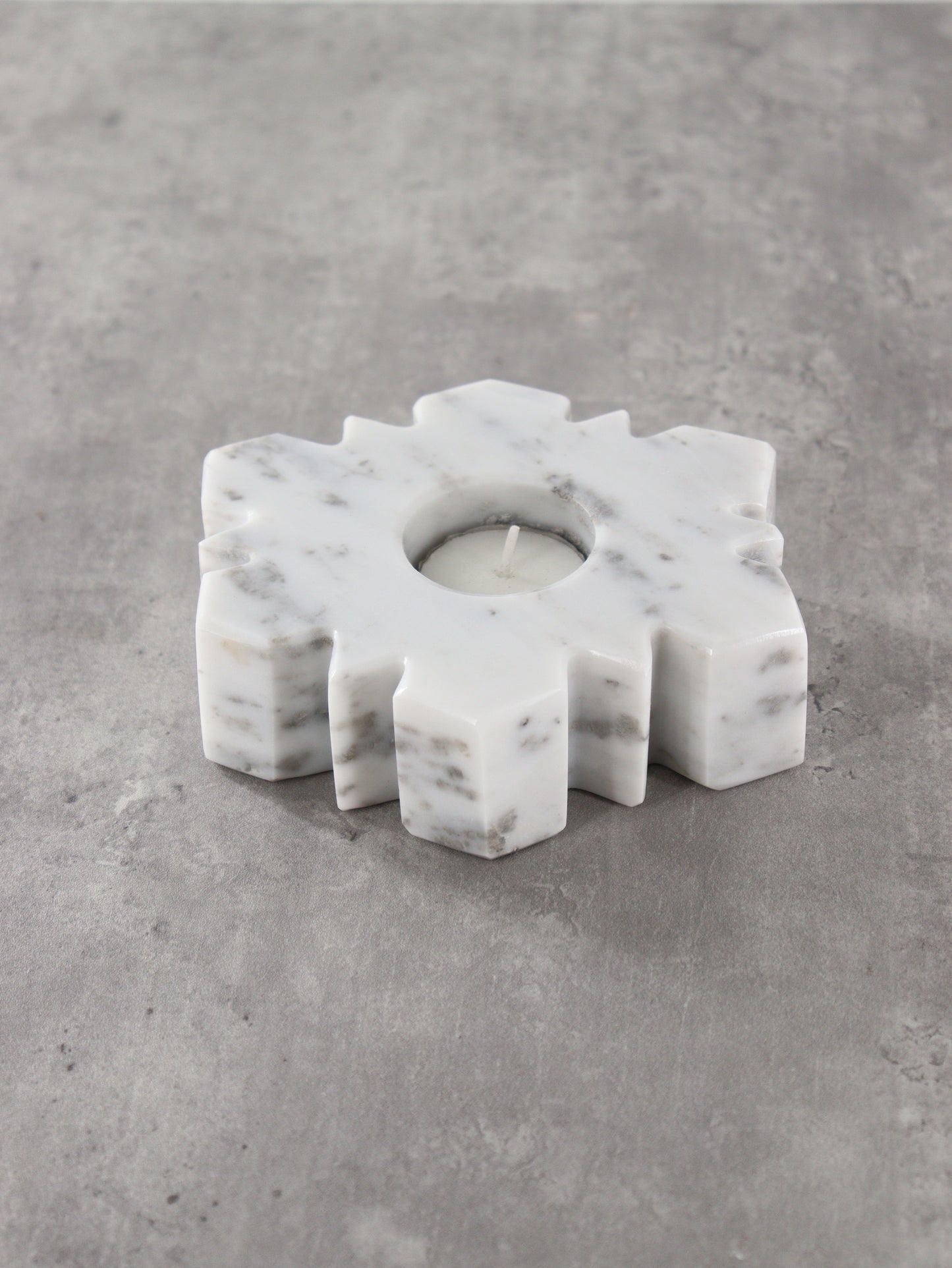 Marble Snowflake Candle Holders Set of 5 - Expert Wholesale and Supplier of Wholesale Crystals & Bulk Gemstones, []