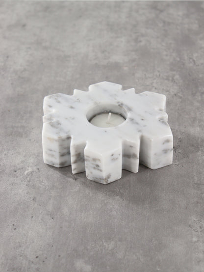 Marble Snowflake Candle Holders Set of 5 - Expert Wholesale and Supplier of Wholesale Crystals & Bulk Gemstones, []