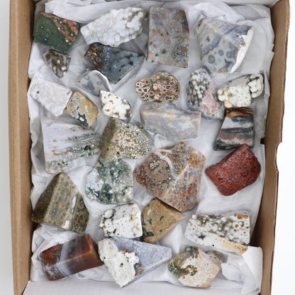 Ocean Jasper Freeforms Flat