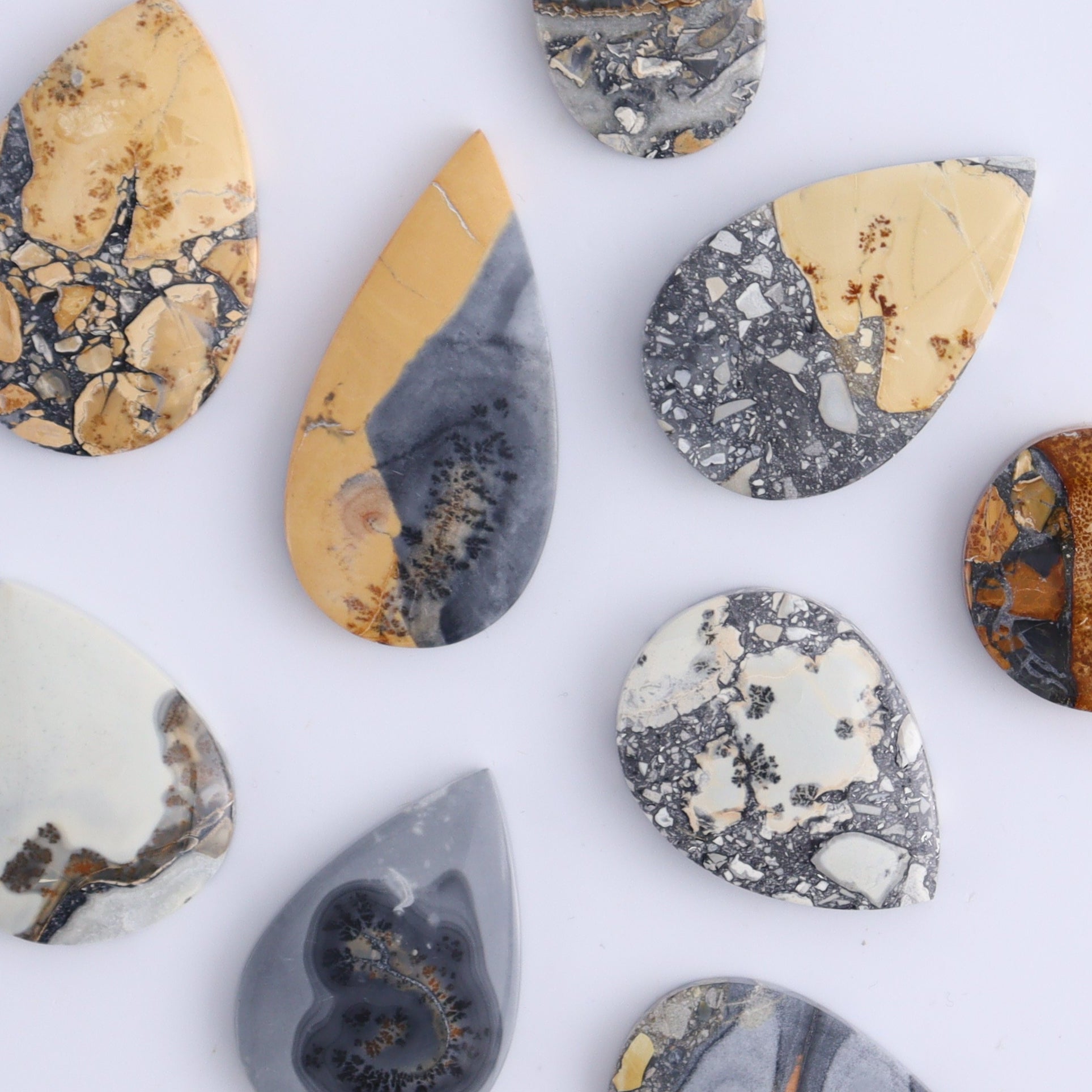 One Maligano Jasper Teardrop Cab - Expert Wholesale and Supplier of Wholesale Crystals & Bulk Gemstones, ["Cabs","jasper","Maligano Jasper","Teardrop"]