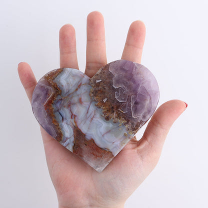 Amethyst Hearts Set of 3