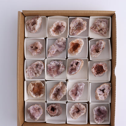 Pink Amethyst Flat of 20 - Expert Wholesale and Supplier of Wholesale Crystals & Bulk Gemstones, ["Amethyst","Pink Amethyst"]