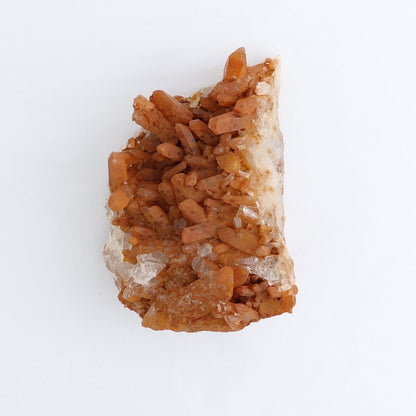 Tangerine Quartz Clusters Set of 4