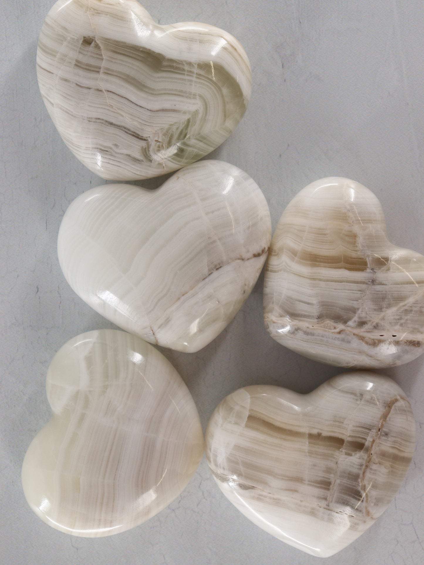 Onyx Hearts Set of 6 - Expert Wholesale and Supplier of Wholesale Crystals & Bulk Gemstones, []