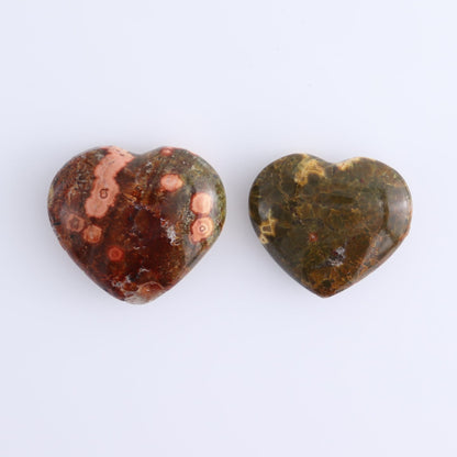 Ocean Jasper Hearts Set of 10