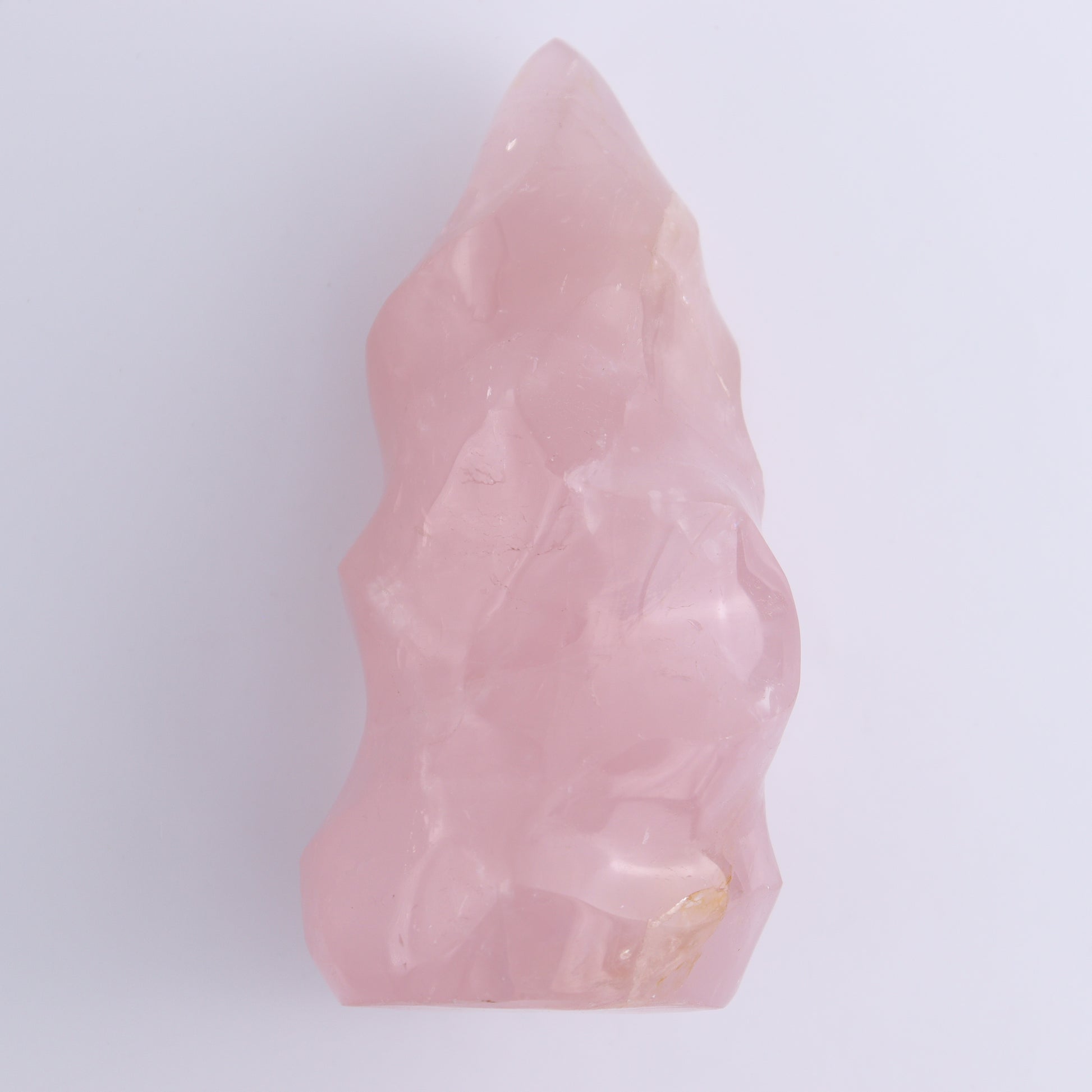 Rose Quartz Flames Set of 2 - Expert Wholesale and Supplier of Wholesale Crystals & Bulk Gemstones, ["flames","Madagascar","Quartz","Rose Quartz"]
