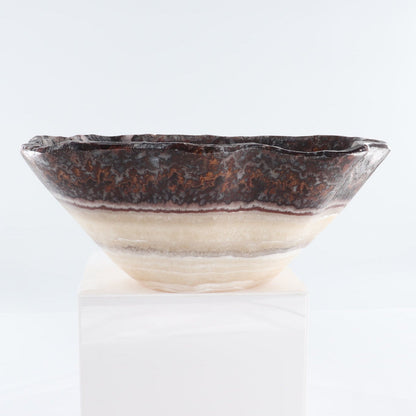 Mexican Onyx/Calcite Bowl 15"