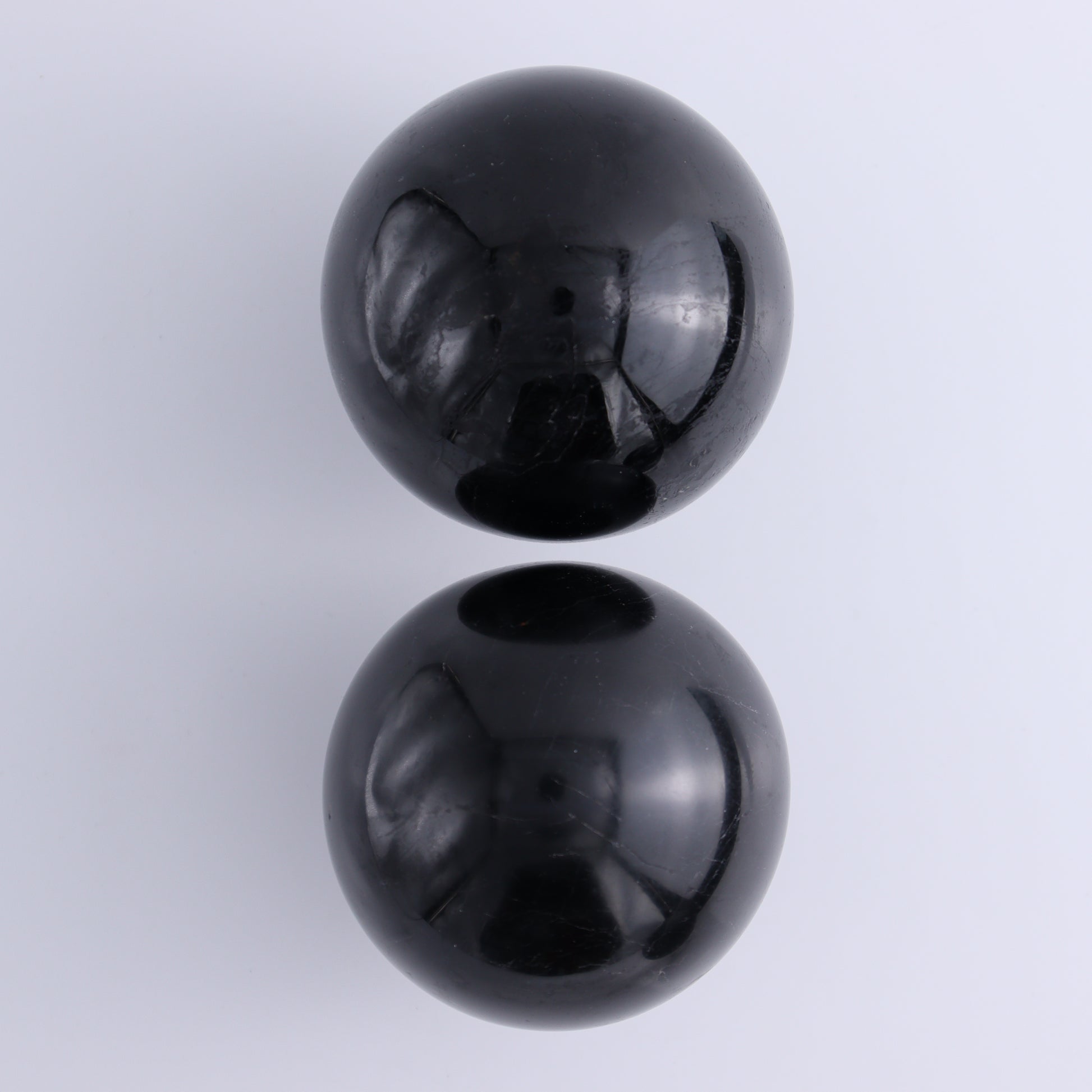 Black Tourmaline Spheres Set of 3 - Expert Wholesale and Supplier of Wholesale Crystals & Bulk Gemstones, ["Black Tourmaline","Spheres","Tourmaline"]