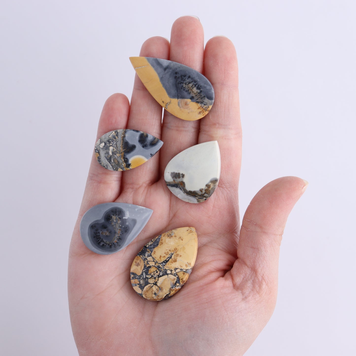 One Maligano Jasper Teardrop Cab - Expert Wholesale and Supplier of Wholesale Crystals & Bulk Gemstones, ["Cabs","jasper","Maligano Jasper","Teardrop"]