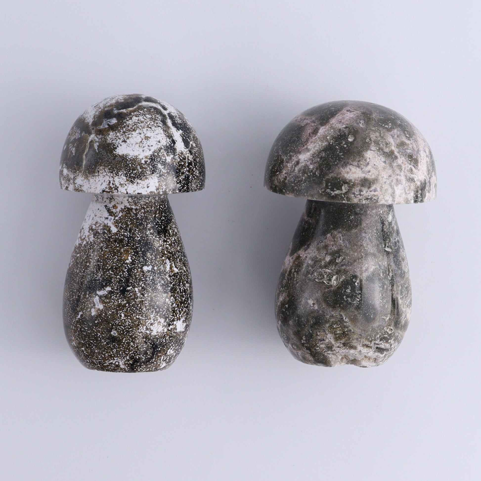 Ocean Jasper Mushrooms Set of 7 - Expert Wholesale and Supplier of Wholesale Crystals & Bulk Gemstones, ["jasper","Madagascar","Mushrooms","Ocean Jasper"]