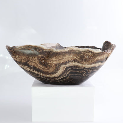 Mexican Onyx/Calcite Bowl 13"