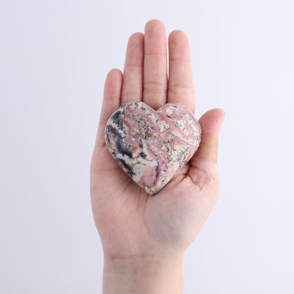 Rhodonite Hearts Set of 12 - Expert Wholesale and Supplier of Wholesale Crystals & Bulk Gemstones, ["Hearts","Peru","Rhodonite"]