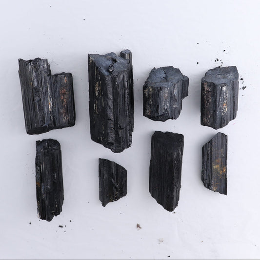 Black Tourmaline Log Set of 8