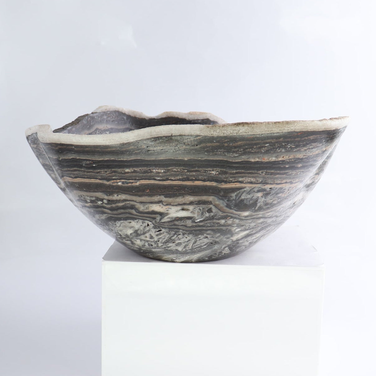 Mexican Onyx/Calcite Bowl 13"