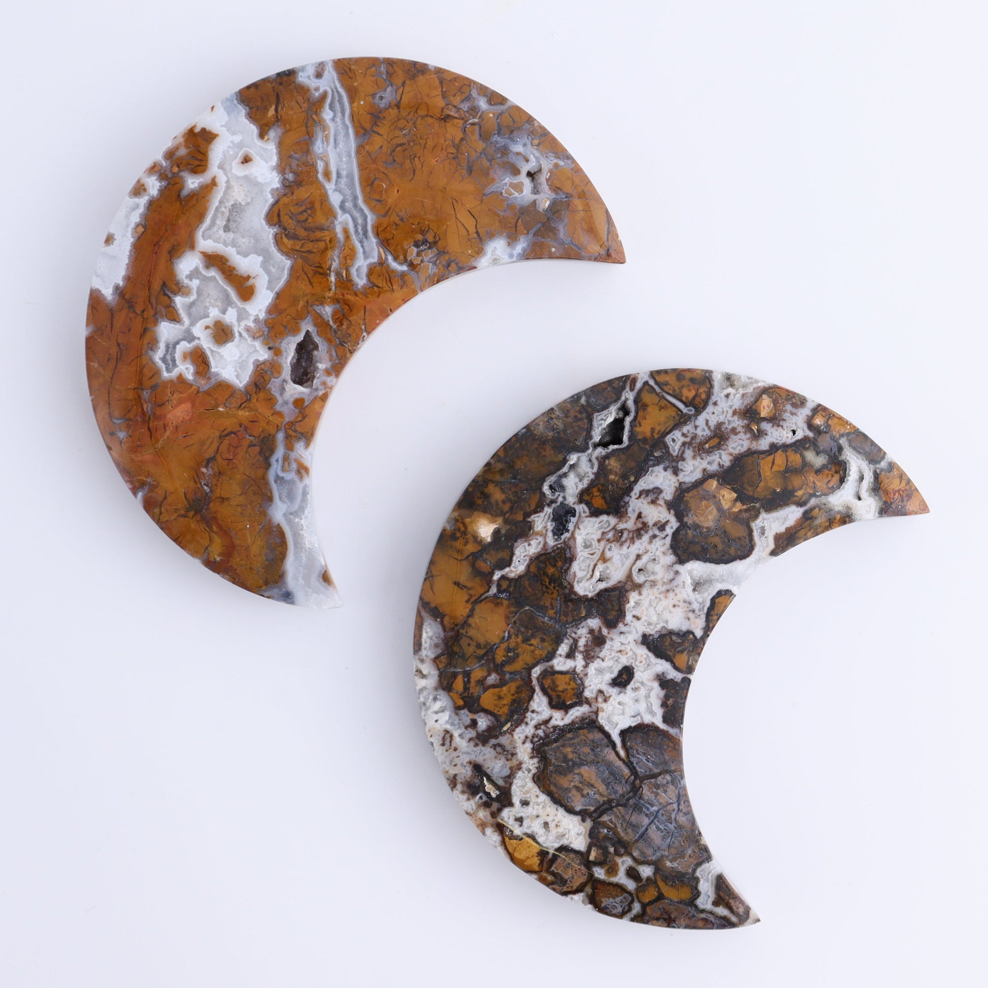 Brecciated Jasper Moons Set of 6 - Expert Wholesale and Supplier of Wholesale Crystals & Bulk Gemstones, ["Brecciated Jasper","Indonesia","moons"]