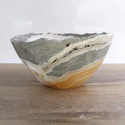 Mexican Onyx/Calcite Bowl 10"