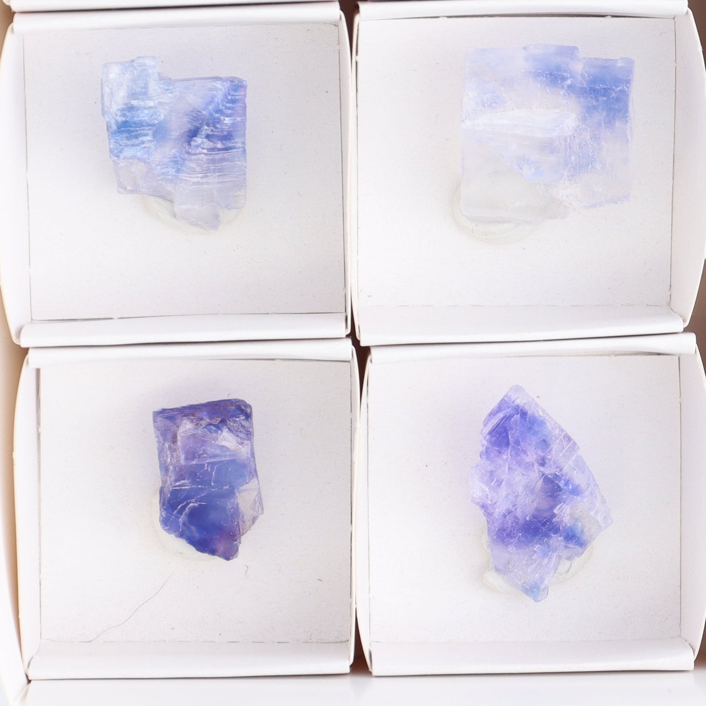 Canadian Blue Halite Rough Set of 9 - Expert Wholesale and Supplier of Wholesale Crystals & Bulk Gemstones, ["Blue Halite","Canada","Halite","Rough","Roughs"]