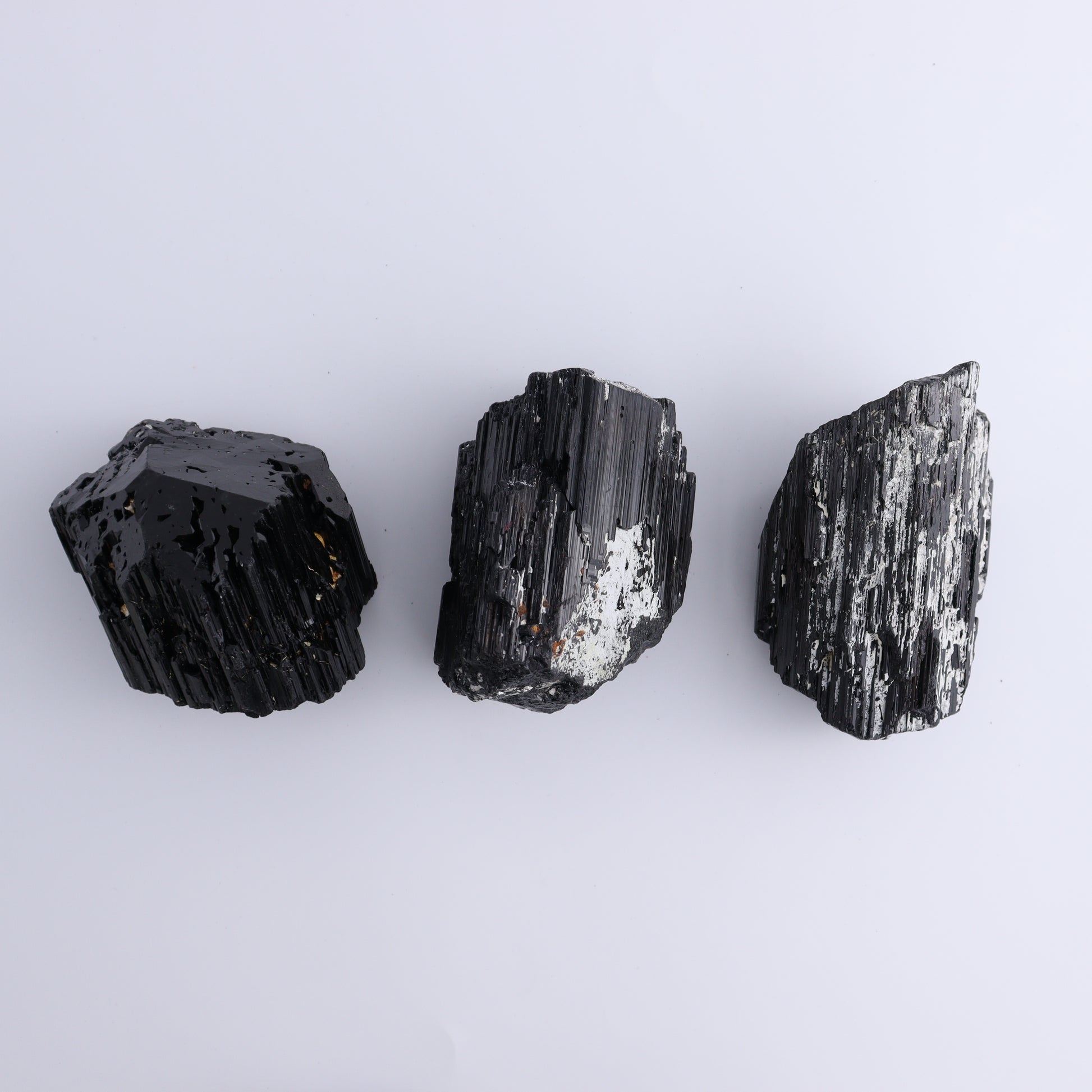 Black Tourmaline Roughs Set of 6 - Expert Wholesale and Supplier of Wholesale Crystals & Bulk Gemstones, ["Black Tourmaline","Madagascar","Rough","Tourmaline"]