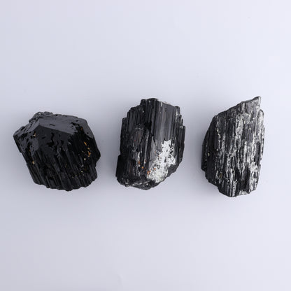 Black Tourmaline Roughs Set of 6 - Expert Wholesale and Supplier of Wholesale Crystals & Bulk Gemstones, ["Black Tourmaline","Madagascar","Rough","Tourmaline"]