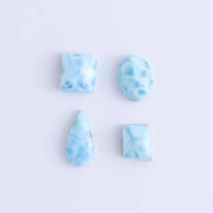Larmiar Cabs Set of 8 - Expert Wholesale and Supplier of Wholesale Crystals & Bulk Gemstones, ["Cabs","Freeform","Freeforms","Larimar"]
