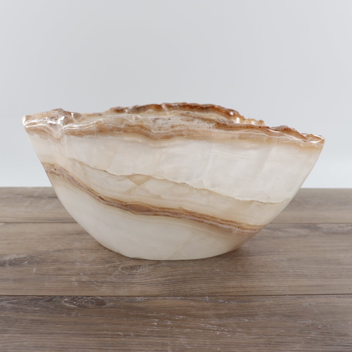 Mexican Onyx/Calcite Bowl 12"