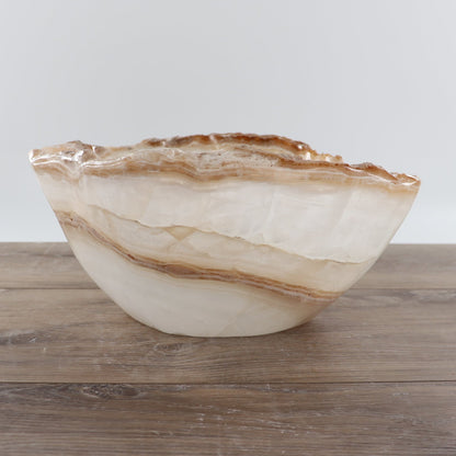 Mexican Onyx/Calcite Bowl 12"