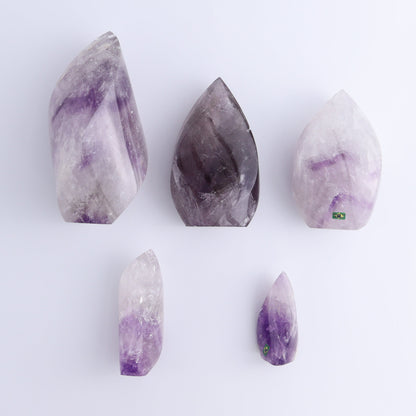 Amethyst Flames Set of 5 - Expert Wholesale and Supplier of Wholesale Crystals & Bulk Gemstones, ["Amethyst","Brazil","flames"]