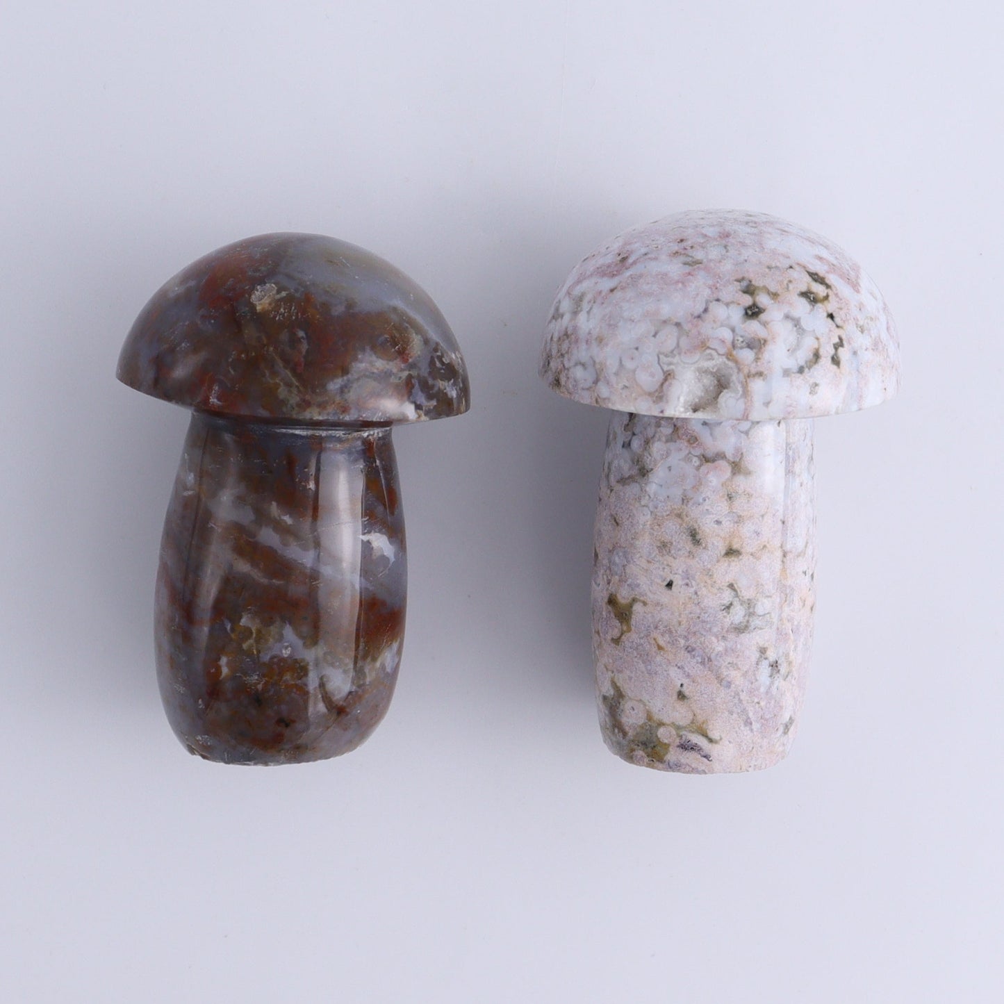 Ocean Jasper Mushrooms Set of 7 - Expert Wholesale and Supplier of Wholesale Crystals & Bulk Gemstones, ["jasper","Madagascar","Mushrooms","Ocean Jasper"]