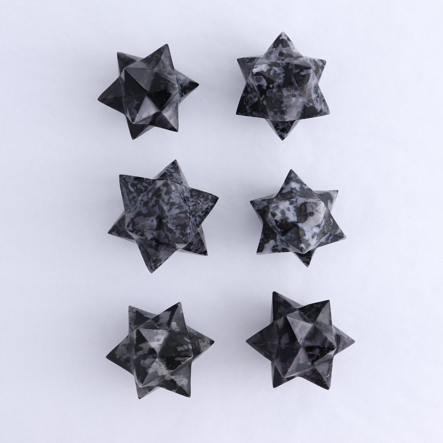 Mixed Stones Stars Set of 18 & 2 Cut Base Stars