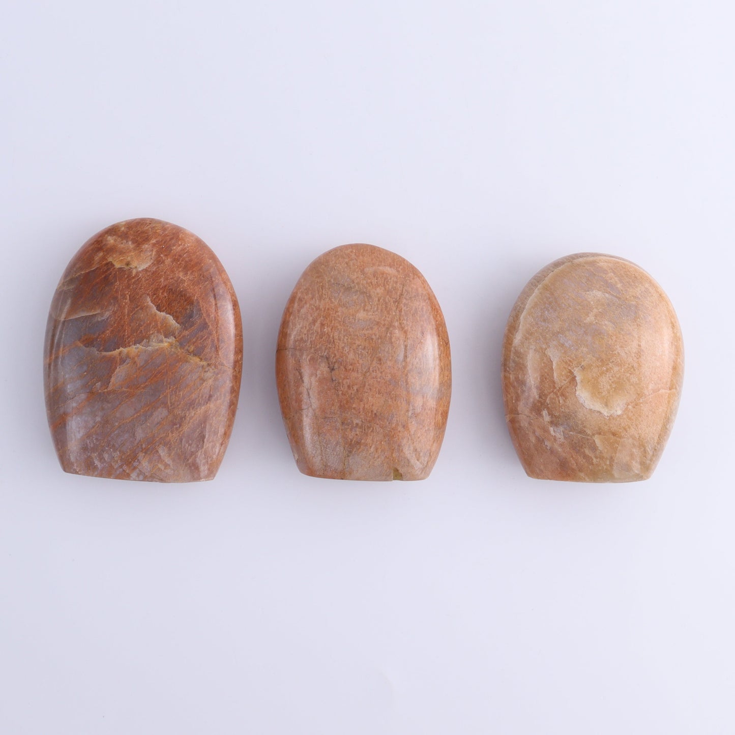Peach Moonstone Freeform Set of 9 - Expert Wholesale and Supplier of Wholesale Crystals & Bulk Gemstones, ["Freeforms","Peach Moonstone"]