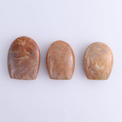 Peach Moonstone Freeform Set of 9 - Expert Wholesale and Supplier of Wholesale Crystals & Bulk Gemstones, ["Freeforms","Peach Moonstone"]