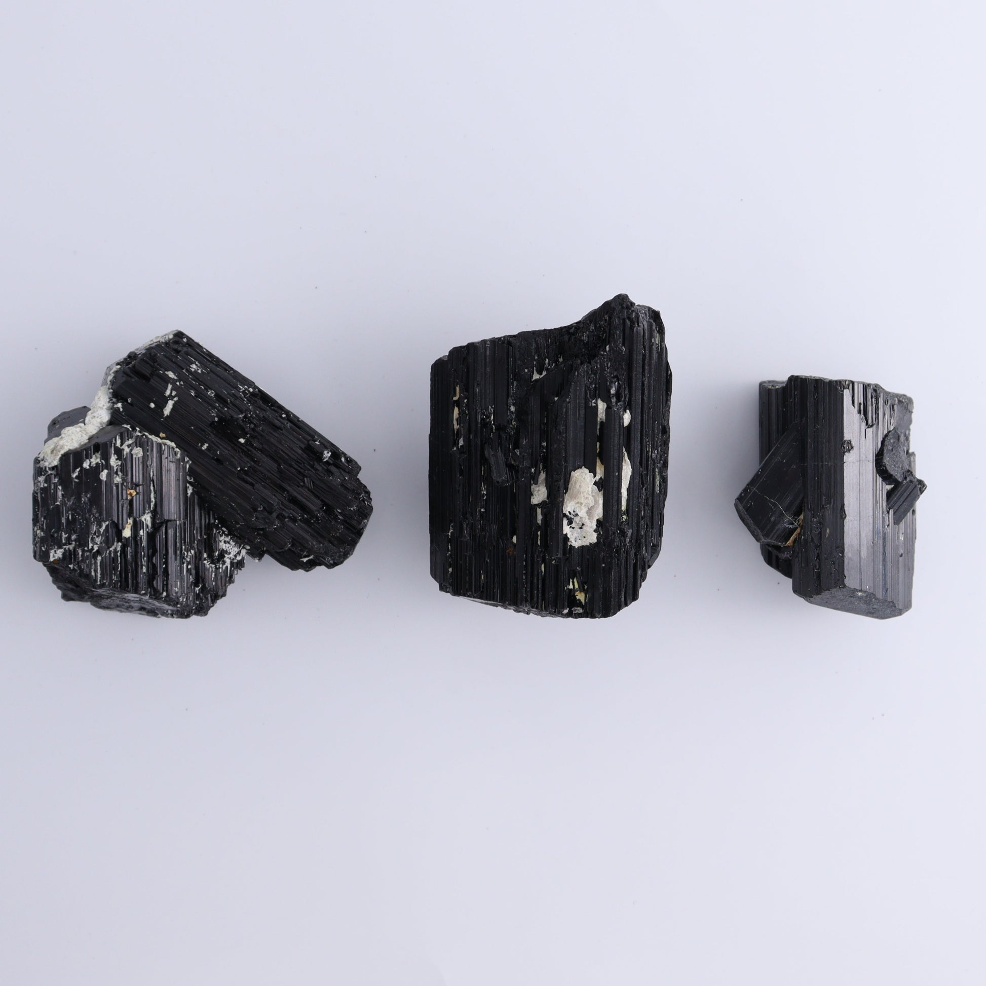 Black Tourmaline Roughs Set of 6 - Expert Wholesale and Supplier of Wholesale Crystals & Bulk Gemstones, ["Black Tourmaline","Madagascar","Rough","Tourmaline"]