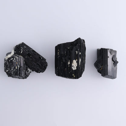 Black Tourmaline Roughs Set of 6 - Expert Wholesale and Supplier of Wholesale Crystals & Bulk Gemstones, ["Black Tourmaline","Madagascar","Rough","Tourmaline"]