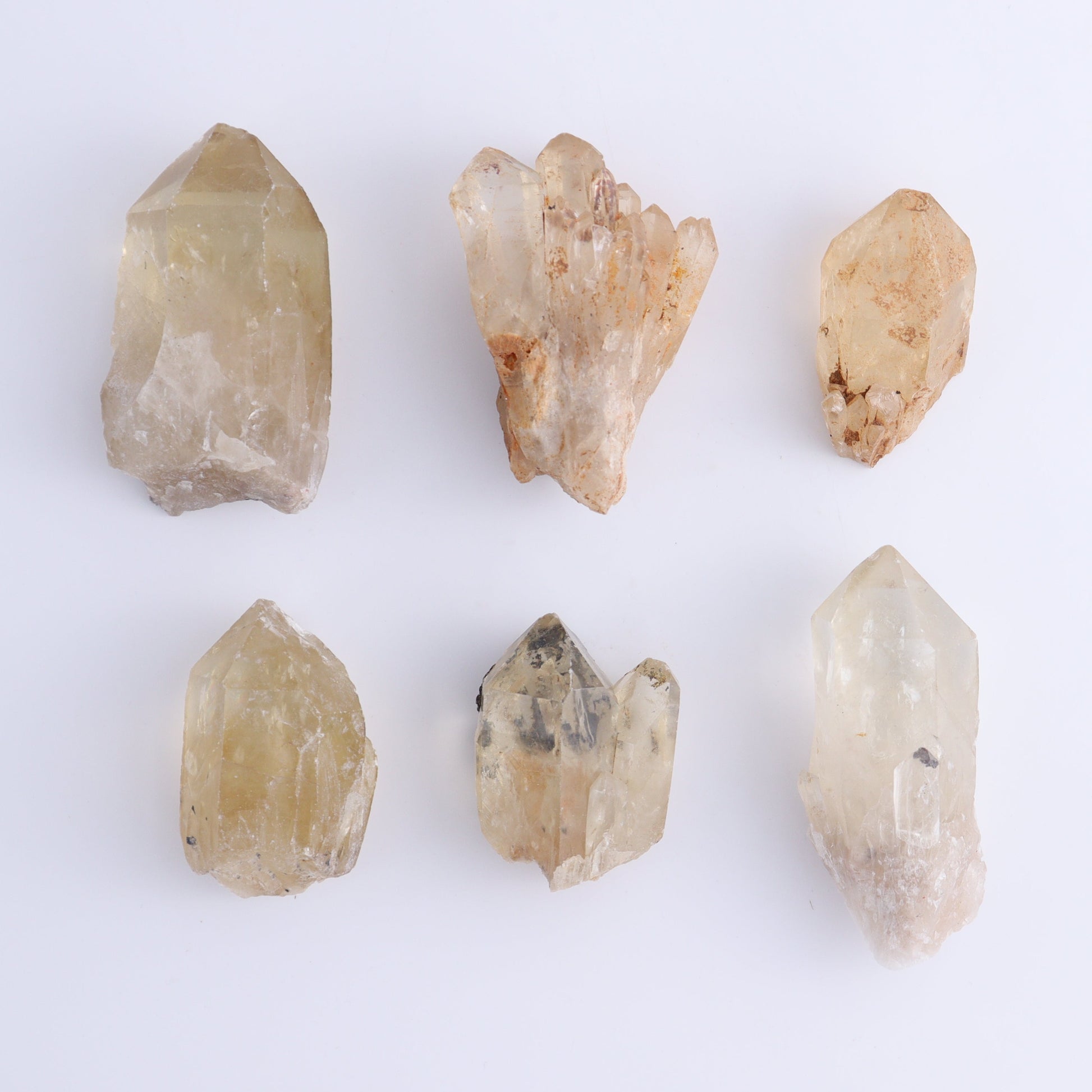 Congo Citrine Set of 12 - Expert Wholesale and Supplier of Wholesale Crystals & Bulk Gemstones, ["Citrine","Congo","Rough","Roughs"]