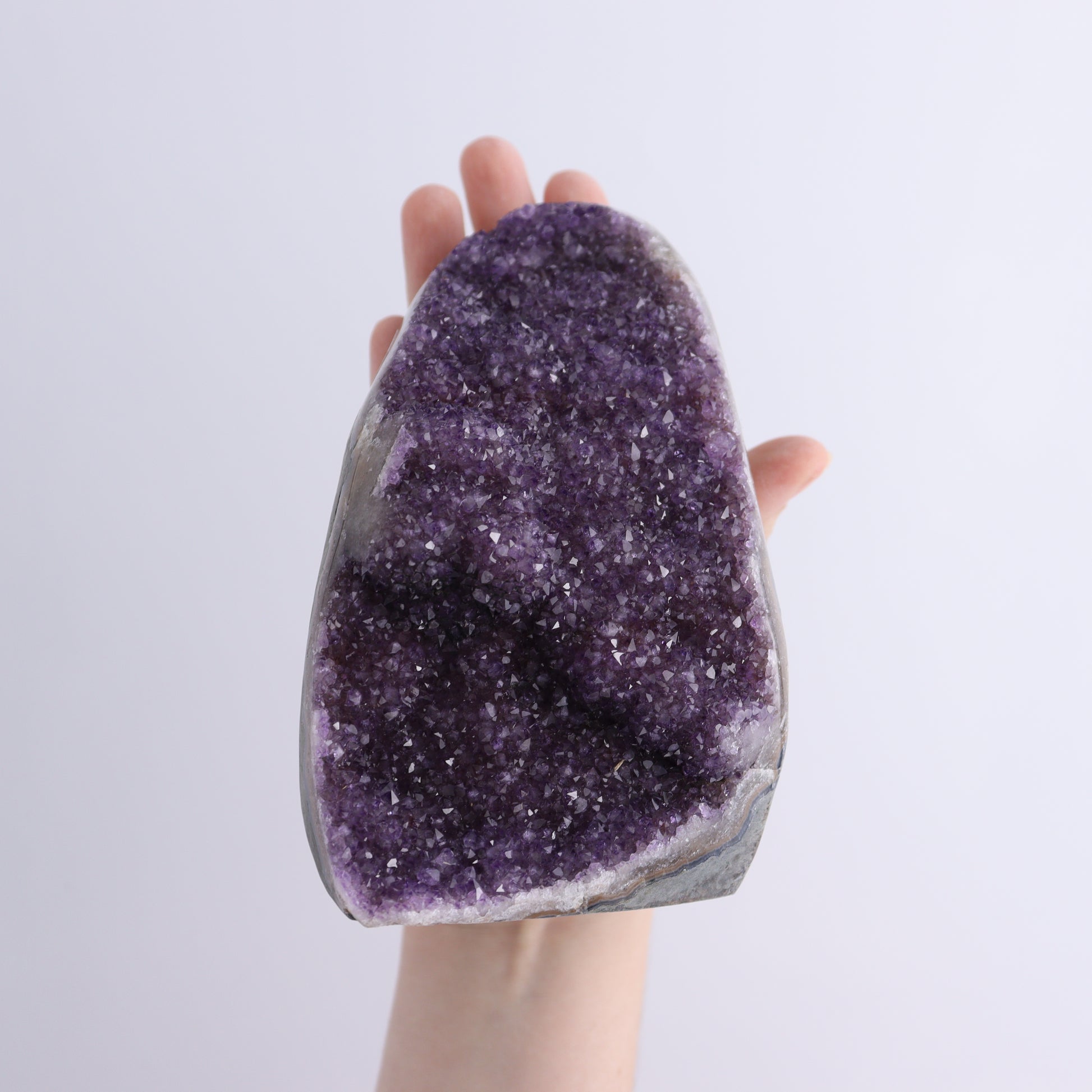 Uruguay Amethyst Set of 5 - Expert Wholesale and Supplier of Wholesale Crystals & Bulk Gemstones, ["Amethyst","Cut Base","Uruguay"]