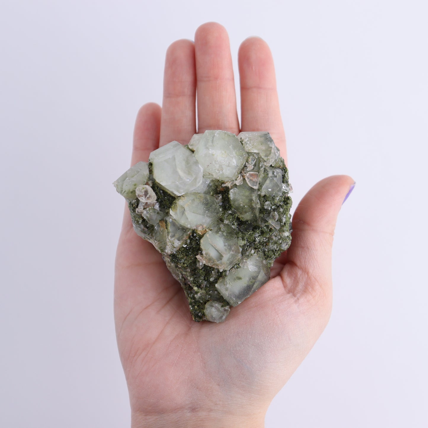 Epidote Flat Set of 6 - Expert Wholesale and Supplier of Wholesale Crystals & Bulk Gemstones, ["epidote","flat","Flats"]