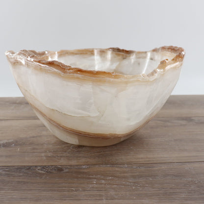 Mexican Onyx/Calcite Bowl 12"