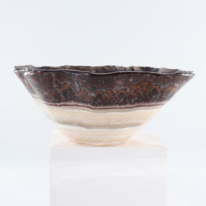Mexican Onyx/Calcite Bowl 15"