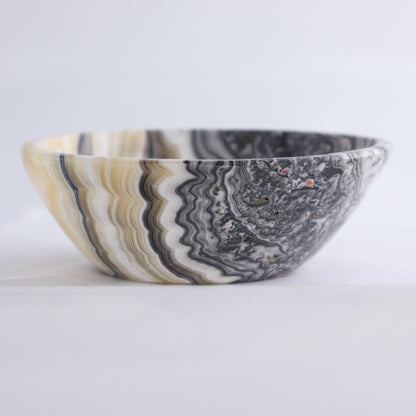 Zebra Onyx Bowls Set of 5 - Expert Wholesale and Supplier of Wholesale Crystals & Bulk Gemstones, ["Bowls","Decorative Dish","Mexico","onyx","Round Dish"]