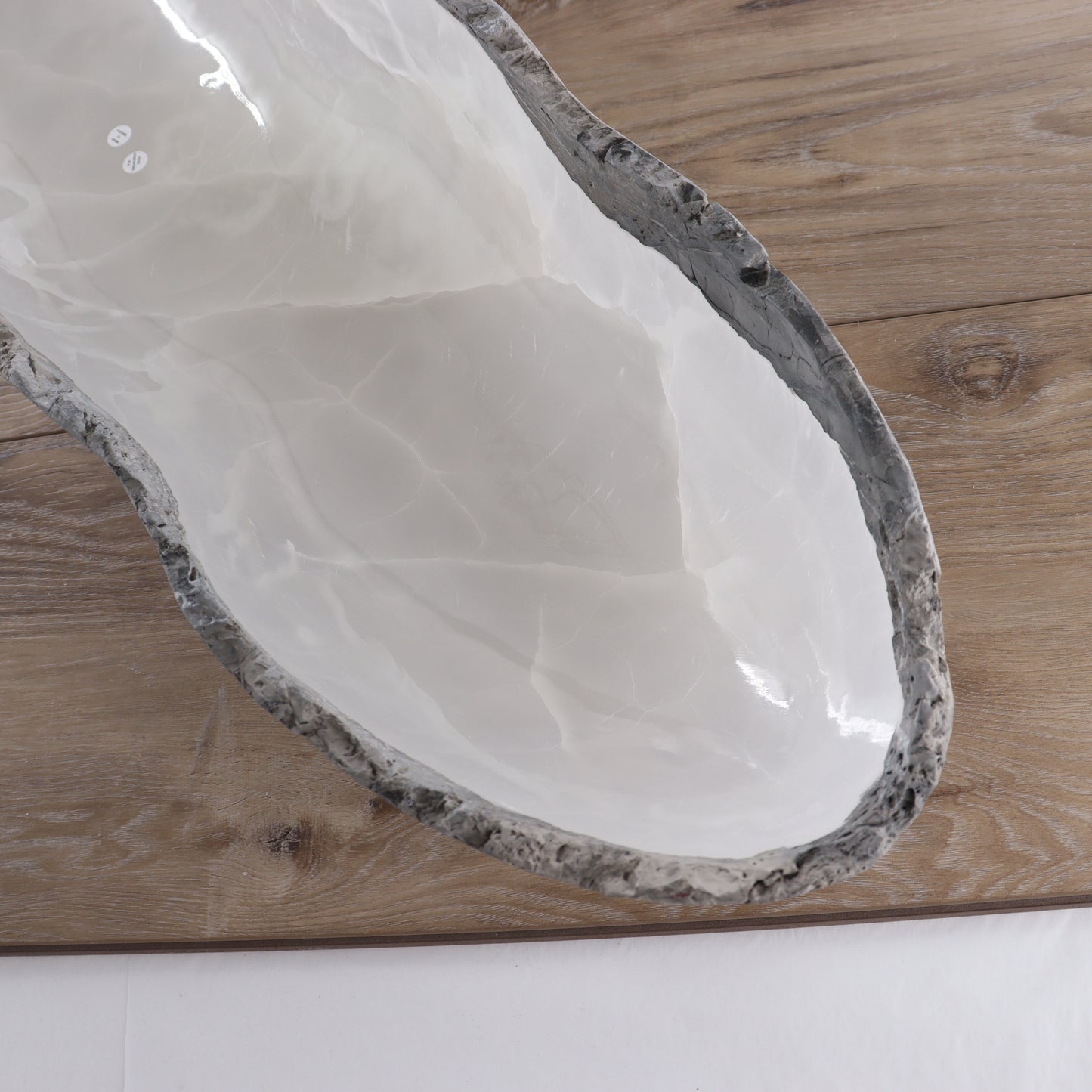 Mexican Onyx/Calcite Canoe Bowl