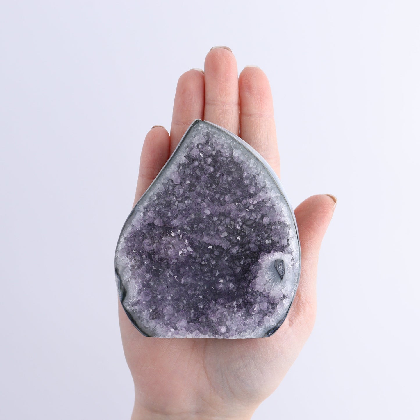 Uruguay Druzy Amethyst Flames Set of 4 - Expert Wholesale and Supplier of Wholesale Crystals & Bulk Gemstones, ["Amethyst","flames","Uruguay"]