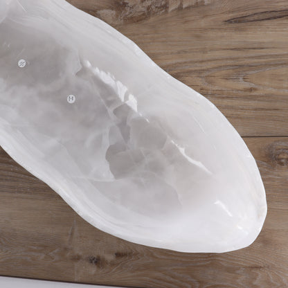 Mexican Onyx/Calcite Canoe Bowl - Expert Wholesale and Supplier of Wholesale Crystals & Bulk Gemstones, ["Bowls","Calcite","canoe","Mexico","onyx"]