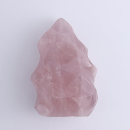 Rose Quartz Flames Set of 2 - Expert Wholesale and Supplier of Wholesale Crystals & Bulk Gemstones, ["flames","Madagascar","Quartz","Rose Quartz"]