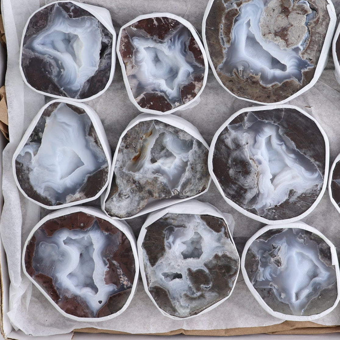 Agate Geodes Set of 16