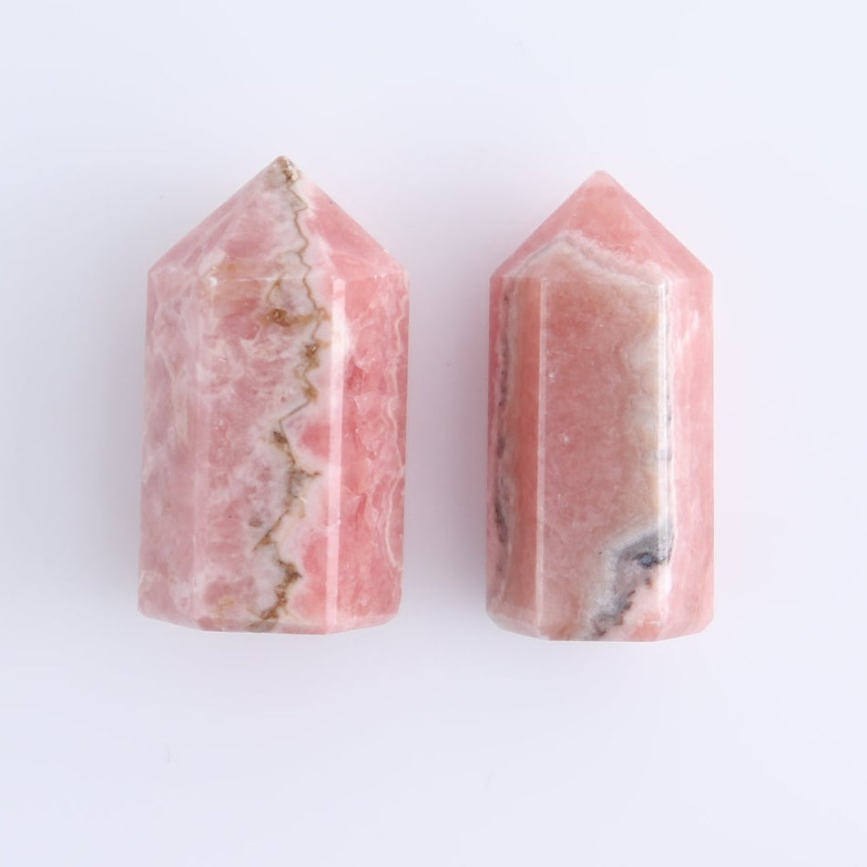Rhodochrosite Towers Set of 9