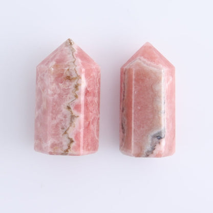 Rhodochrosite Towers Set of 9