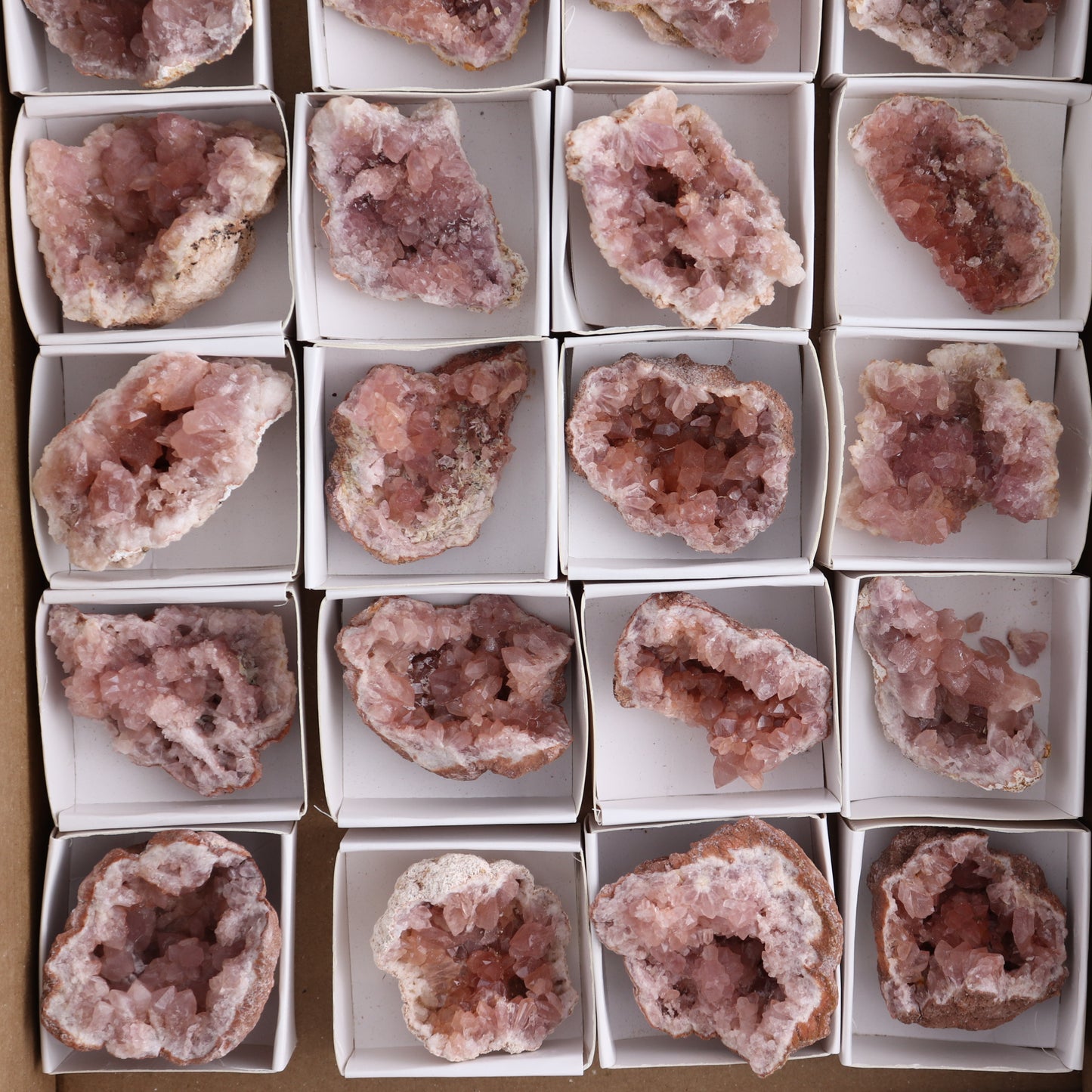 Pink Amethyst Clusters Set of 20