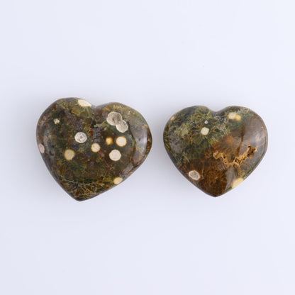 Ocean Jasper Hearts Set of 10