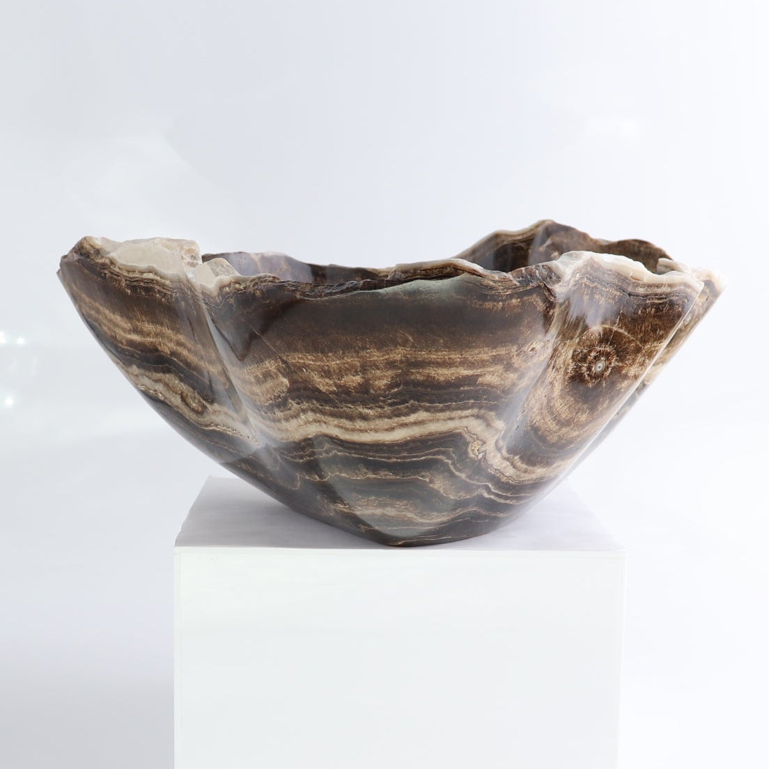Mexican Onyx/Calcite Bowl 13"