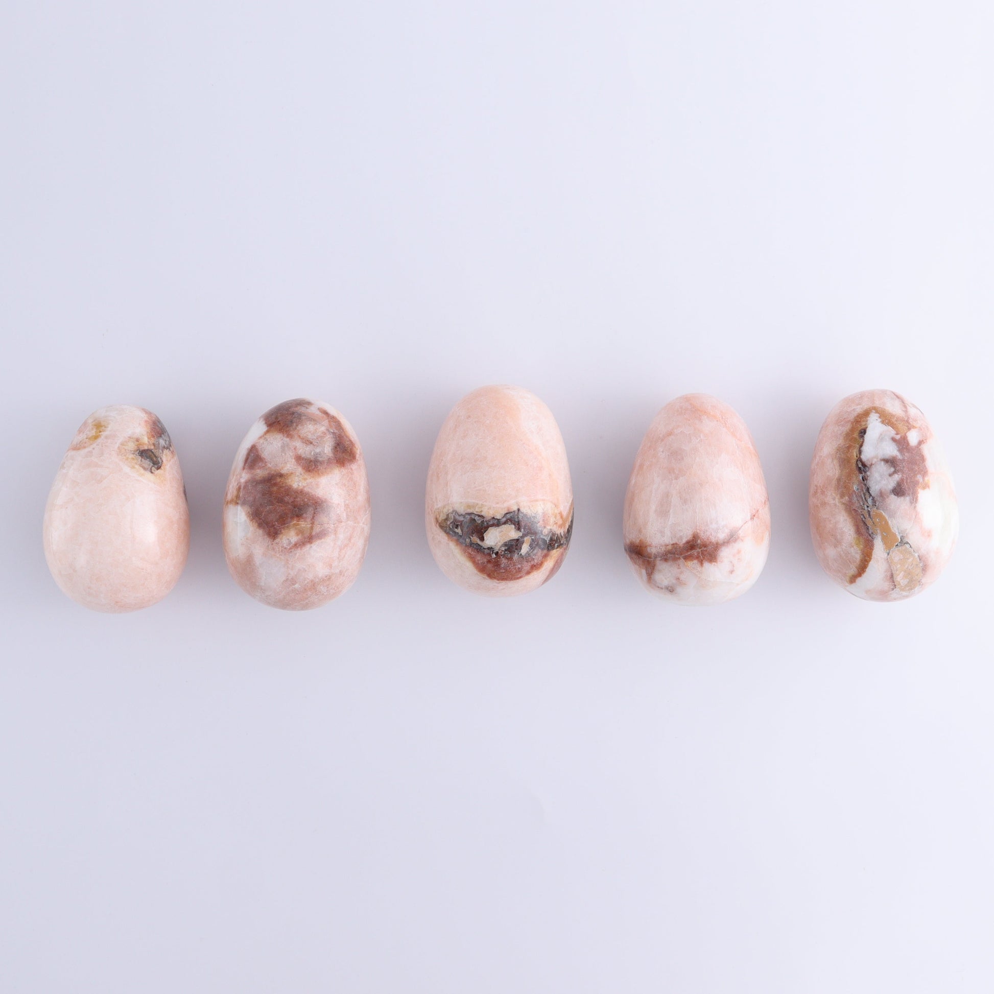 Calcite Eggs Set of 5 - Expert Wholesale and Supplier of Wholesale Crystals & Bulk Gemstones, ["Calcite","Eggs","Mexico"]